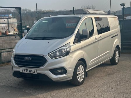 FORD TRANSIT CUSTOM 2.0 300 EcoBlue Limited Crew Van L2 H1 Euro 6 (s/s) 5dr